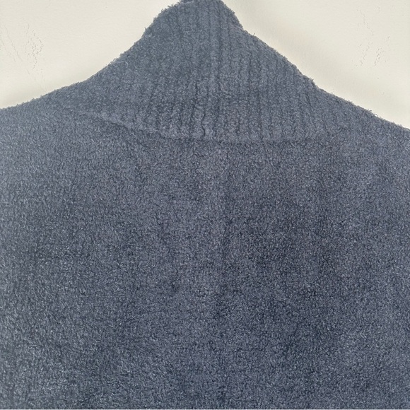 Barefoot Dreams CozyChic Lite Cardigan Sweater Size XS/S Open Front Navy Blue - Picture 9 of 9